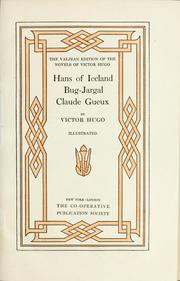 Cover of: Hans of Iceland ; Bug-Jargal ; Claude Gueux