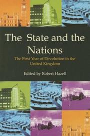 The state and the nations : the first year of devolution in the United Kingdom