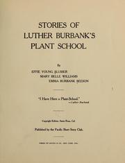 Cover of: Stories of Luther Burbank's plant school