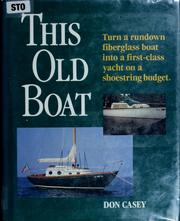 Cover of: This old boat