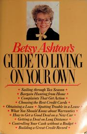 Cover of: Betsy Ashton's guide to living on your own