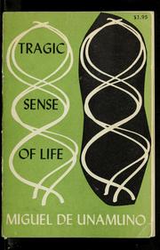 Cover of: Tragic sense of life.