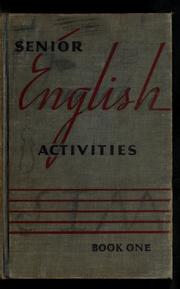 Cover of: Senior English activities