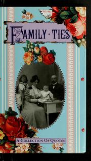 Cover of: Family ties by Beth Mende Conny
