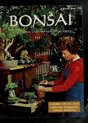 Cover of: Bonsai: culture and care of miniature trees