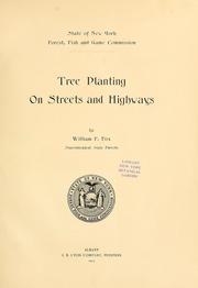 Cover of: Tree Planting on Streets and Highways by William Freeman Fox
