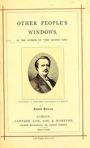 Cover of: Other people's windows by J. Hain Friswell