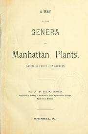 Cover of: A key to the genera of Manhattan plants: based on fruit characters.