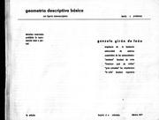 Geometría Descriptiva Básica by Gonzalo Girón de León