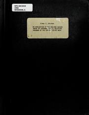 Cover of: An evaluation of the welcome aboard phase of internal public relations program of the United States Navy by Elmer C. Whiddon