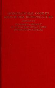 Cover of: Code international de nomenclature zoologique by International Commission on Zoological Nomenclature.