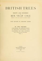 Cover of: British trees by Rex Vicat Cole