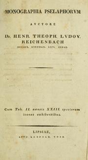 Cover of: Monographia pselaphorvm ...