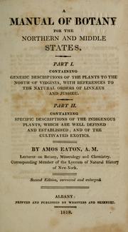 Cover of: A manual of botany for the northern and middle states.