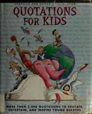 Cover of: Quotations for kids
