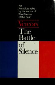 Cover of: The battle of silence by Vercors