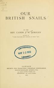 Cover of: Our British snails