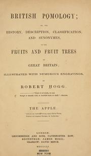 Cover of: British pomology by Hogg, Robert