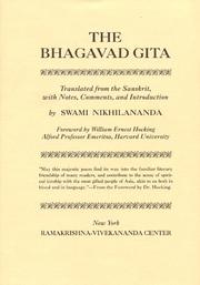 The Bhagavad Gita : translated from the Sanskrit