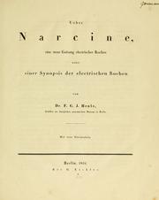 Cover of: Ueber Narcine, eine neue Gattung electrischer Rochen: nebst einer Synopsis der electrischen Rochen.