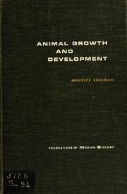 Cover of: Animal growth and development.