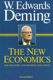 Cover of: The New Economics: For Industry, Government, Education