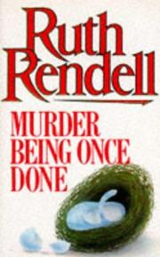 Cover of: Murder being once done