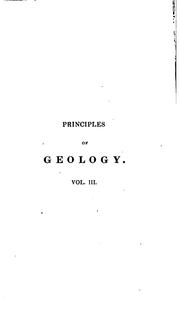 Cover of: Principles of geology