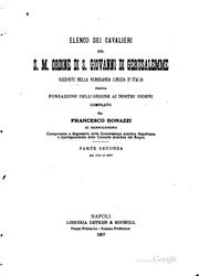 Cover of: Elenco dei cavalieri del S.M.ordine di S. Giovanni di Gerusalemme ricevuti ... by Francesco Bonazzi