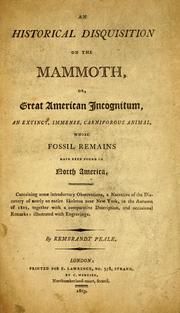 Cover of: An historical disquisition on the mammoth by Rembrandt Peale