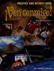 Cover of: Ven conmigo! by 