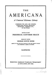 Cover of: The Americana: A Universal Reference Library, Comprising the Arts and ...