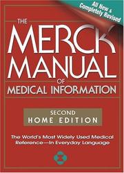 Cover of: The Merck Manual of Medical Information: The World's Most Widely Used Medical Reference - Now In Everyday Language