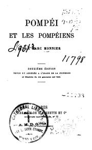 Cover of: Pompei et les Poméiens