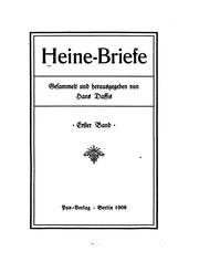 Cover of: Heine-briefe