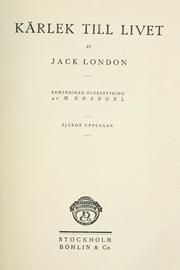 Cover of: Kärlek till livet by Jack London
