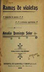 Cover of: Ramos de violetas: colección de poesías y articulos espiritistas