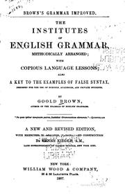 Cover of: Brown's grammar improved.