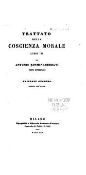 Cover of: Trattato della coscienza morale