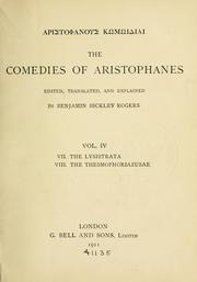 Cover of: Aristophanis comoediae.: The Comedies of Aristophanes