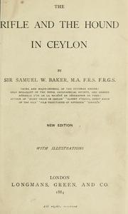 Cover of: The rifle and the hound in Ceylon