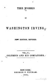 Cover of: The works of Washington Irving.