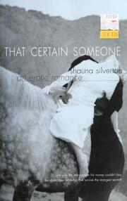 Cover of: That Certain Someone: An Erotic Romance