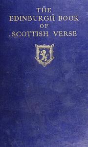 Cover of: The Edinburgh book of Scottish verse, 1300-1900