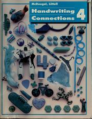 Cover of: McDougal, Littell handwriting connections by McDougal, Littell