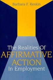 Realities of Affirmative Action in Employment by Barbara F. Reskin