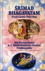 Cover of: Srimad Bhagavatam: First Canto "Creation"(Chapters 1-7)