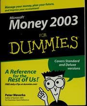 Cover of: Microsoft money 2003 for dummies by Peter Weverka
