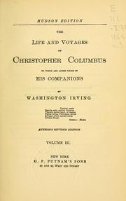 Cover of: The life and voyages of Christopher Columbus by Washington Irving
