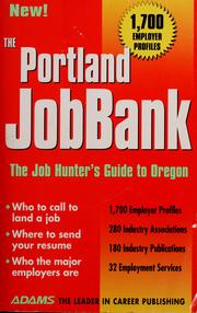 Cover of: The Portland Jobbank (1996 Edition) by Steven Graber